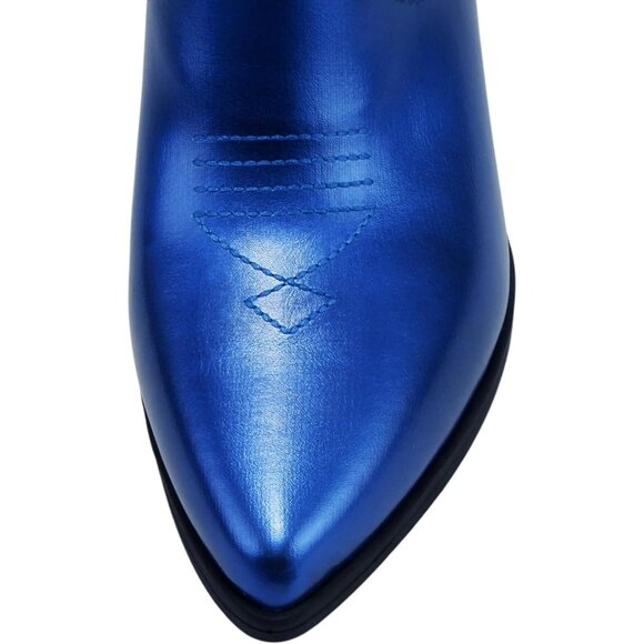 Blazing Ankle Boot bWomen Blue Pointe ToeLow Heel - Picture 6 of 6